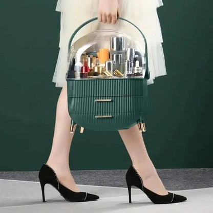 Multipurpose Extra Large Capacity Luxury Cosmetic Organizer With 2 Drawer