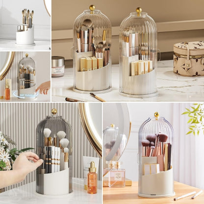 Elegant Luxury 360 Rotatable Makeup Cosmetic Brush Holder Organizer Storage Box 10013