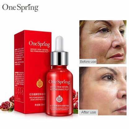 One Spring Red Pomegranate Fresh Moisturizing Skin Care Face Serum