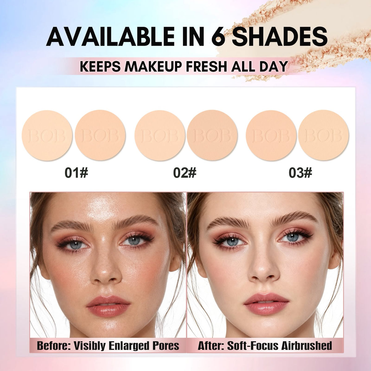 BOB Rosy Grace 2-in-1 Natural Glow Face Powder