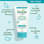 Simple Purifying Facial Wash Shine-Free And Clear Skin Witch Hazel+ZINC Oil Busting Daily Skin Detox 150ml