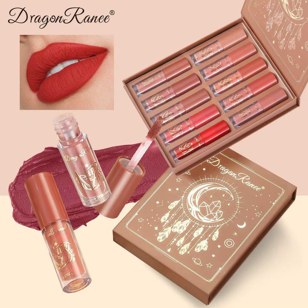 Dragon Ranee Cherry Matte Lipgloss 12Pcs Set