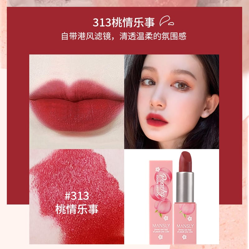 Honey Peach Velvet Matte Lipstick 3 Pieces