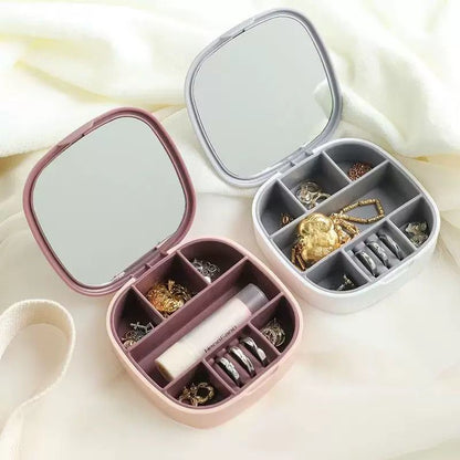 Square Shape Jewellery & Multi Purpose Box With Mirror