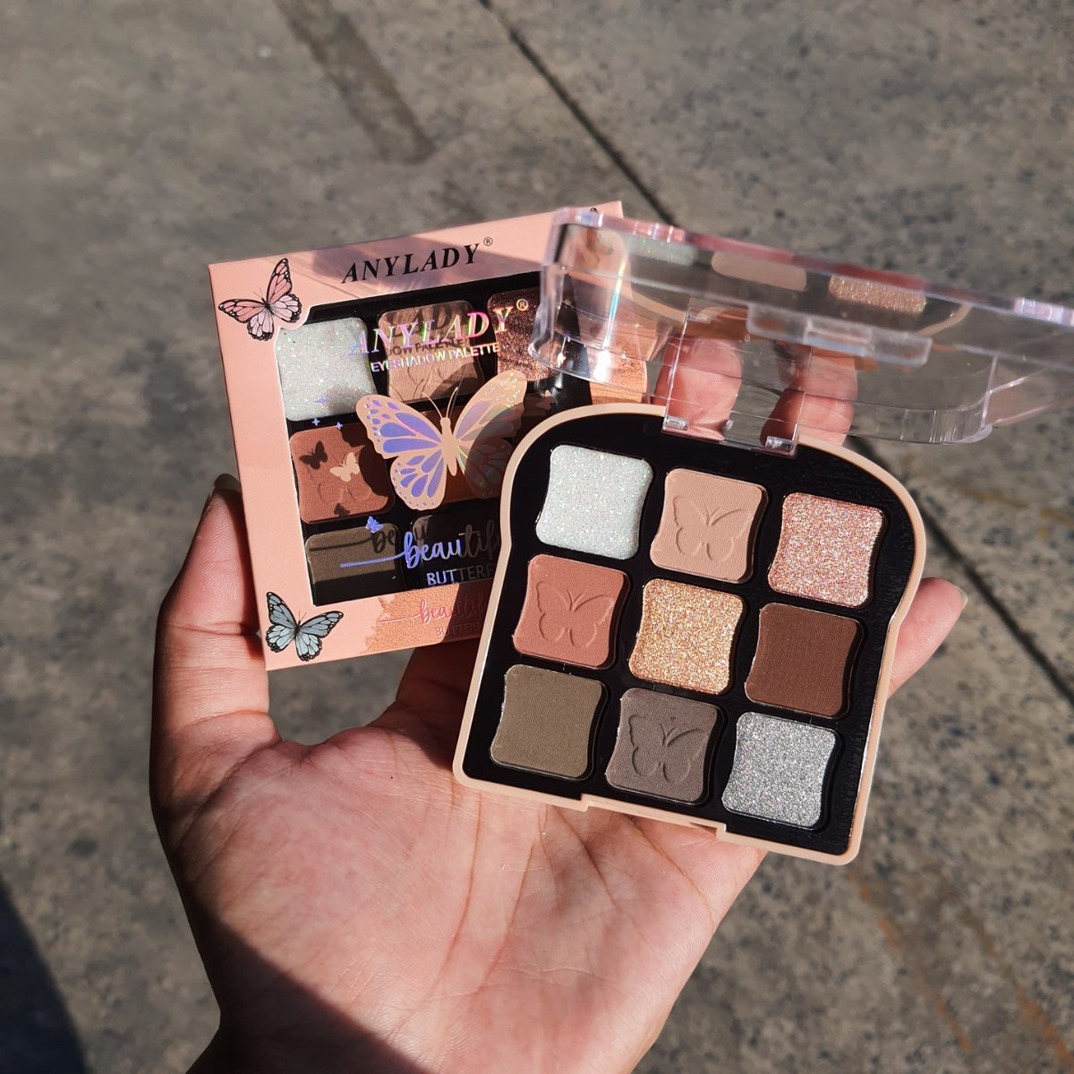 AnyLady Beautiful Butterfly 9-Color Eyeshadow Palette