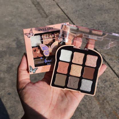 AnyLady Beautiful Butterfly 9-Color Eyeshadow Palette