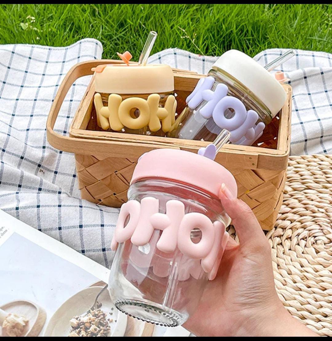 Coffee Mug With Straw With Silicone Sleeve