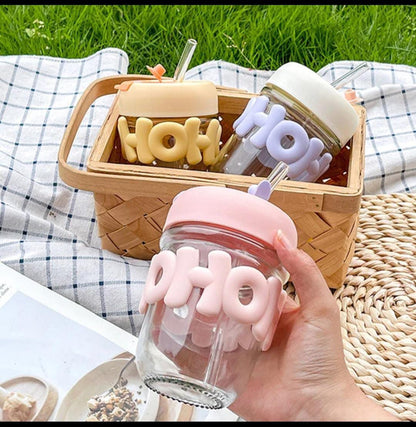 Coffee Mug With Straw With Silicone Sleeve