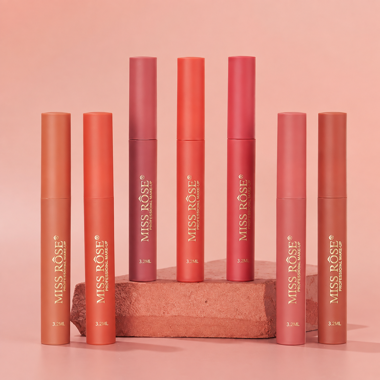 Miss Rose Hydramatte Pillow Talk Blur Long Lasting Lip Gloss 7pcs Set