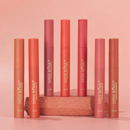 Miss Rose Hydramatte Pillow Talk Blur Long Lasting Lip Gloss 7pcs Set