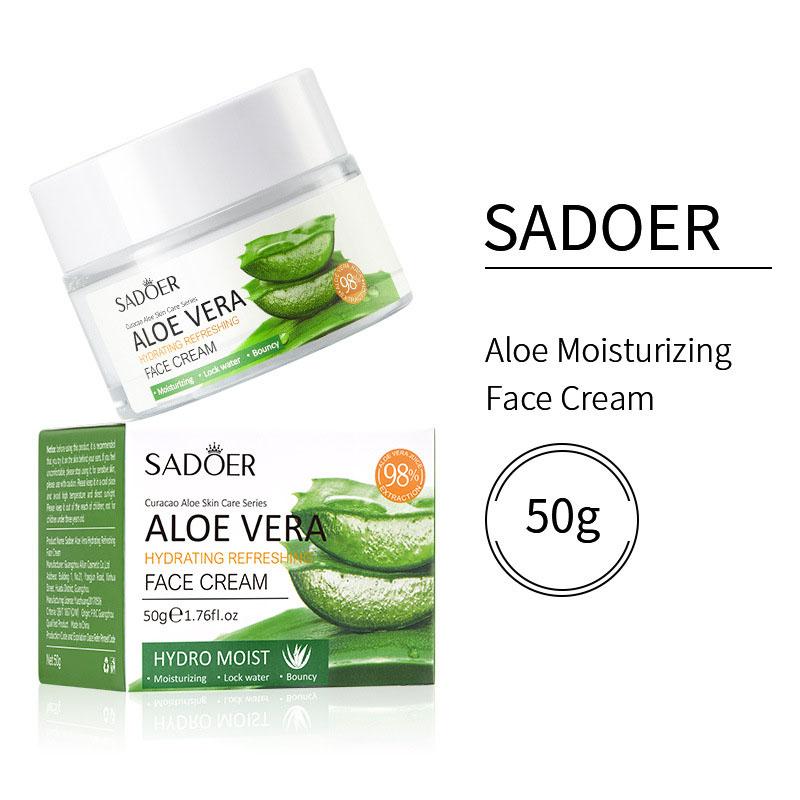 Sadoer Pure Aloe Vera Hydrating Refreshing Moisturizing Face Cream