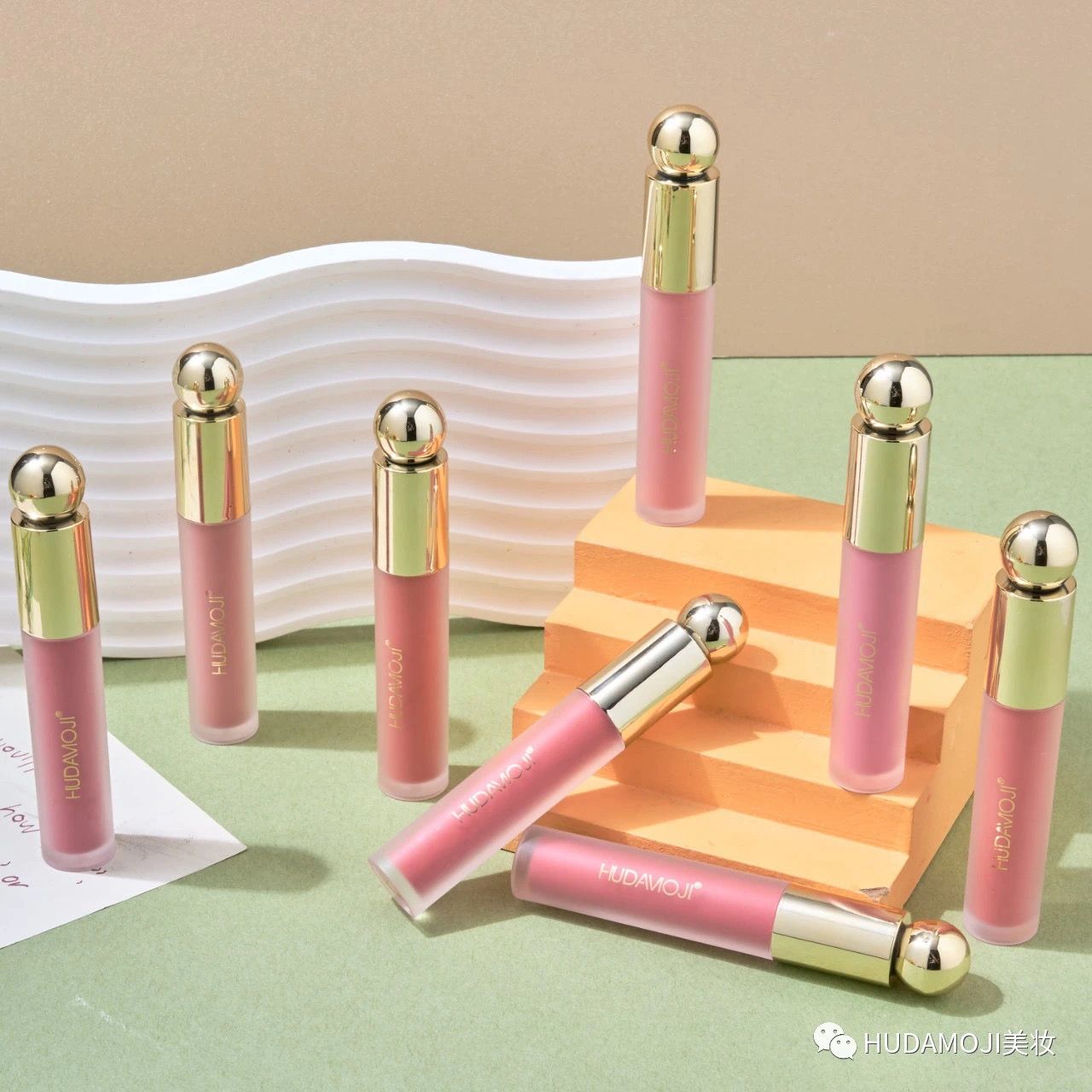 Hudamoji 7Pcs Liquid Blusher Set