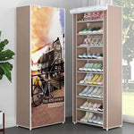 7 Layer Printed Shoe Rack Wardrobe