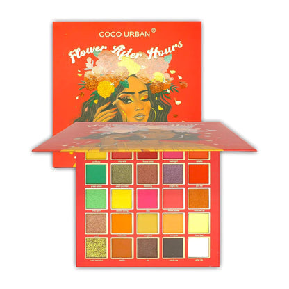 Coco Urban Beauty Red Pop Eyeshadow Palette 25 Bright Colors Eyeshadow