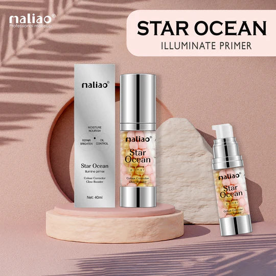 Maliao Star Ocean Illumine Primer Colour Corrector & Glow Booster for Radiant Skin