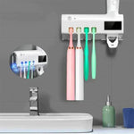 UV Light Toothbrush Sterilizer And Toothpaste Dispenser