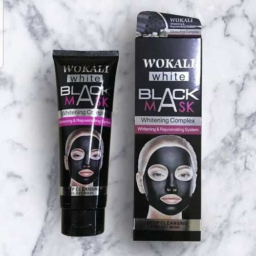 Wokali White Black Mask Whitening Complex Deep Cleansing Peel Off Mask 130ml