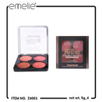 Emelie Paris Professional Prestige Luminous Flawless Finish Matte Blusher 4in1 Blush On Palette