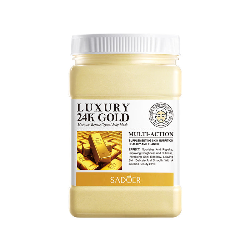 Sadoer Luxury 24k Gold Moisture Repair Crystal Jelly Mask Multi-Action Jar&nbsp;