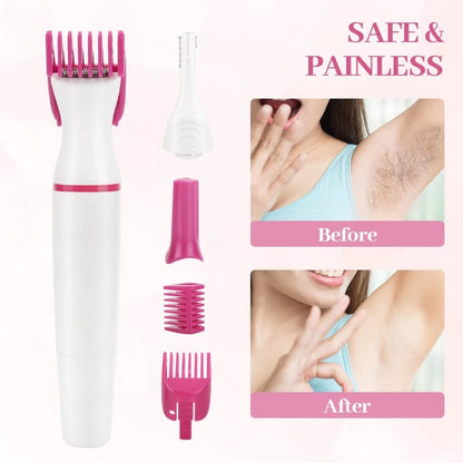 Mini Electric 5 In 1 Women Epilator Body Hair Removal Shaver Trimmer