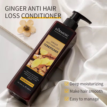 Kormesic Anti-Dandruff Hair Shampoo Strengthening Moisturizing Natural Herbal Shampoo and Conditioner Set