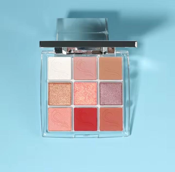 Girl Times Color You're Gorgeous Too 9 Colors Matte & Glitter Eye Shadow Palette