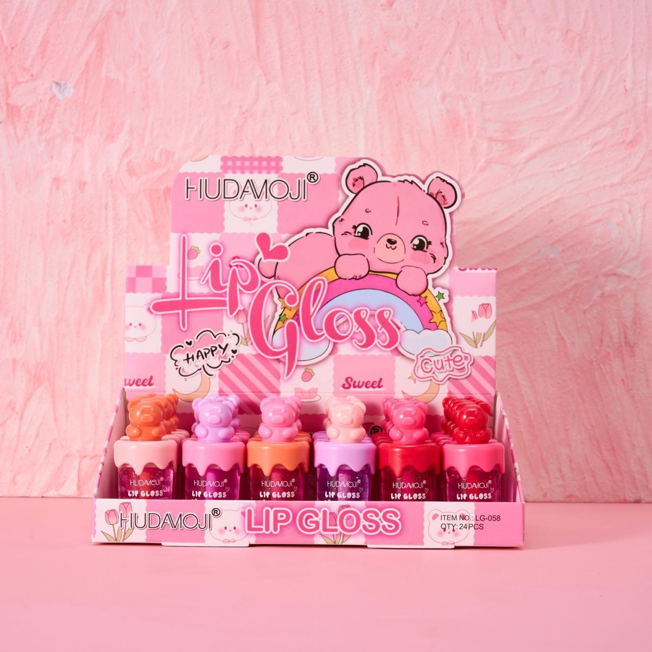 Hudamoji Happy Sweet Cute Lip Gloss 6Pcs Set