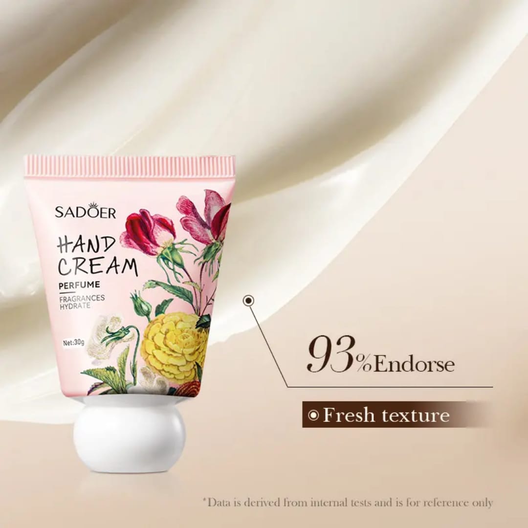 Sadoer Perfume Hand Cream Fragrances Hydrate 30g
