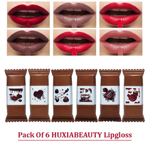 Huxia Beauty Chocolate Lip Gloss 6pcs Set
