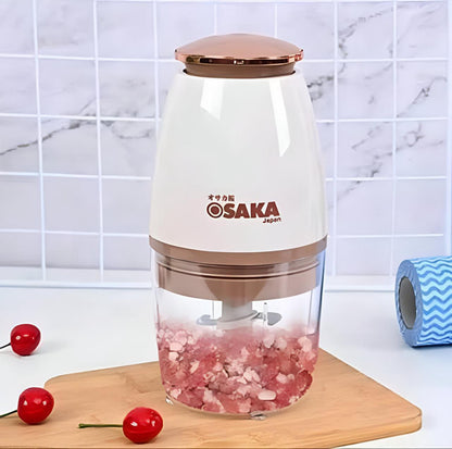 Osaka Japan 1.0L Heavy Stainless Steel Mini Electric Meat Grinder Machine Vegetable Fruits & Meat Chopper Machine Food Processor