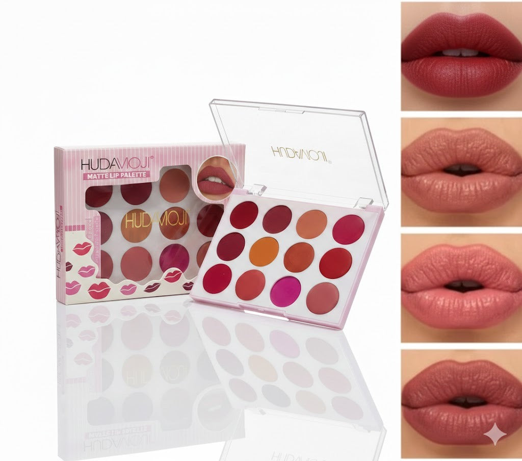 Hudamoji 12 in 1 Matte Lip Cream Palette