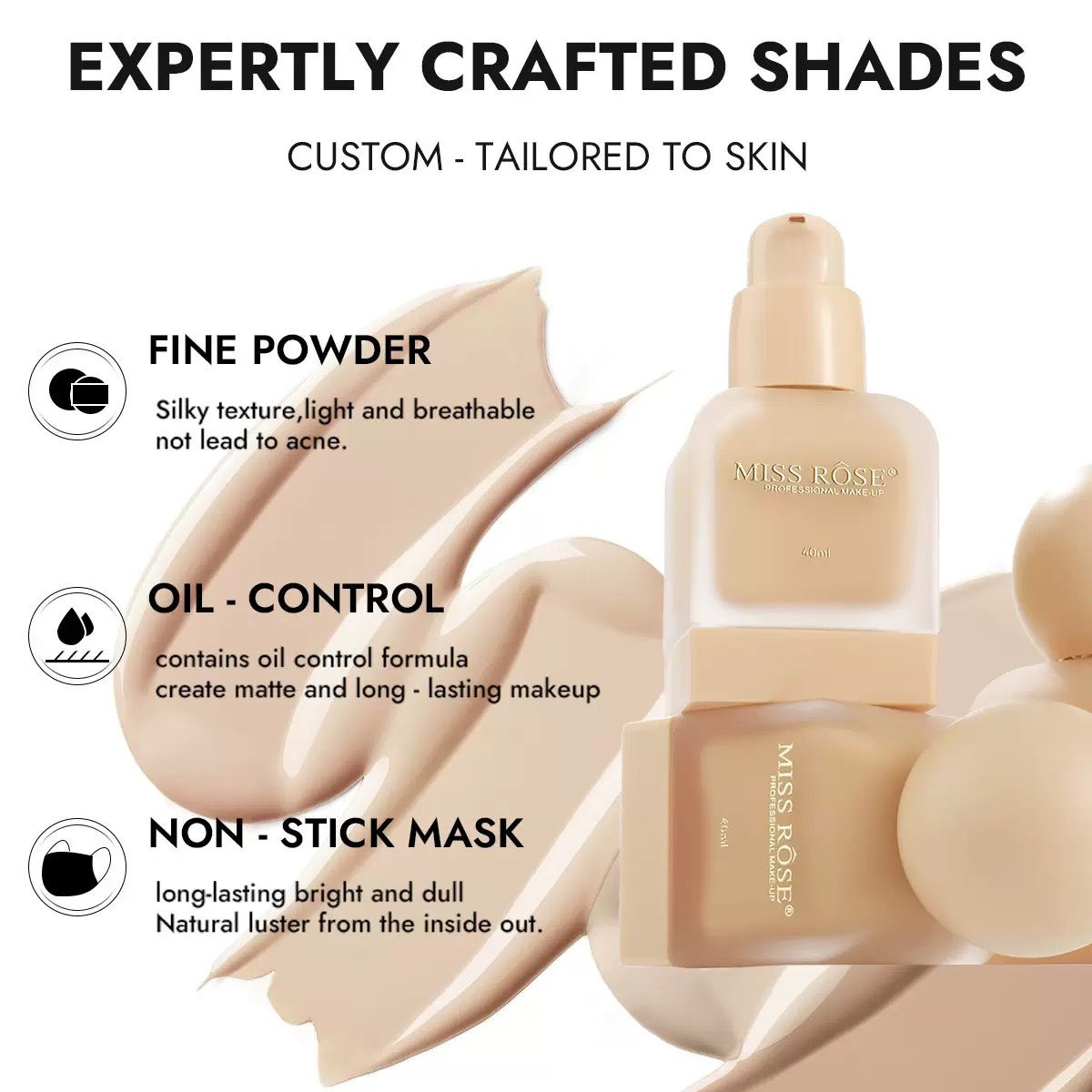 Miss Rose Perfect Fitting Skin Silky Foundation