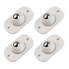 4 Pcs Set 360° Rotatable Adhesive Pulley Stainless Steel Ball Wheels Furniture Caster Wheels Storage Box Universal Rubber Wheel Rollers