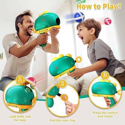 Dinosaur Shooting Ball Gun Toy Game for Kids