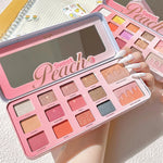 Biya Sweet Peach 12 Color Highlighter Shimmer Eyeshadow Palette