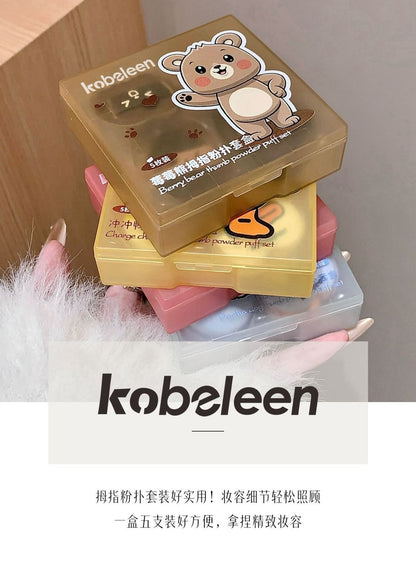Kobeleen Finger Tip Make Up Puff 5 Pcs