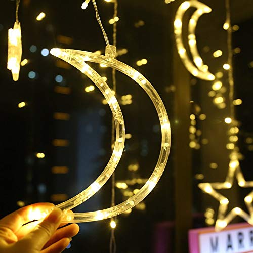 Led Moon And Star Curtain Light 2.5m