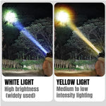 Outdoor Rechargeable Portable Super Bright High Power LED Flashlight Head Lamp Waterproof