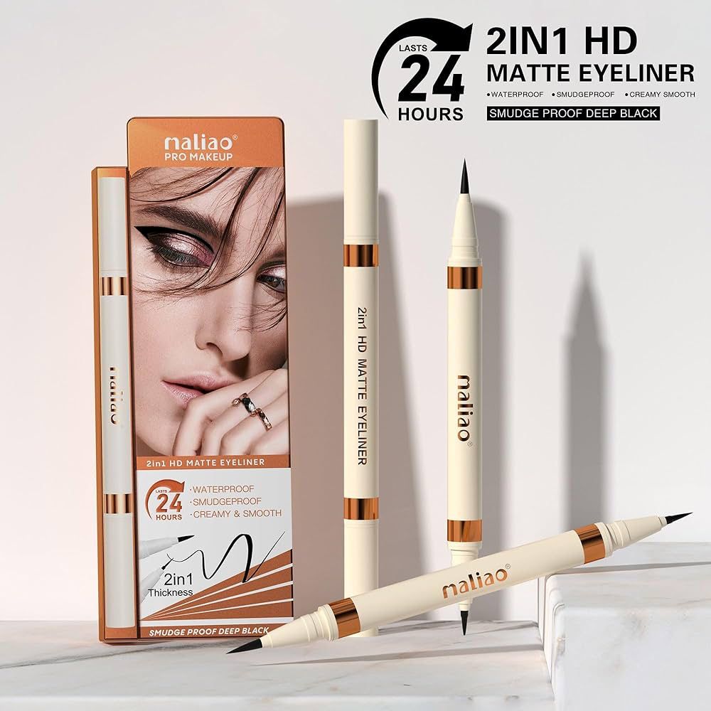 Maliao 2in1 HD Matte Eyeliner Precision Perfection in Every Stroke