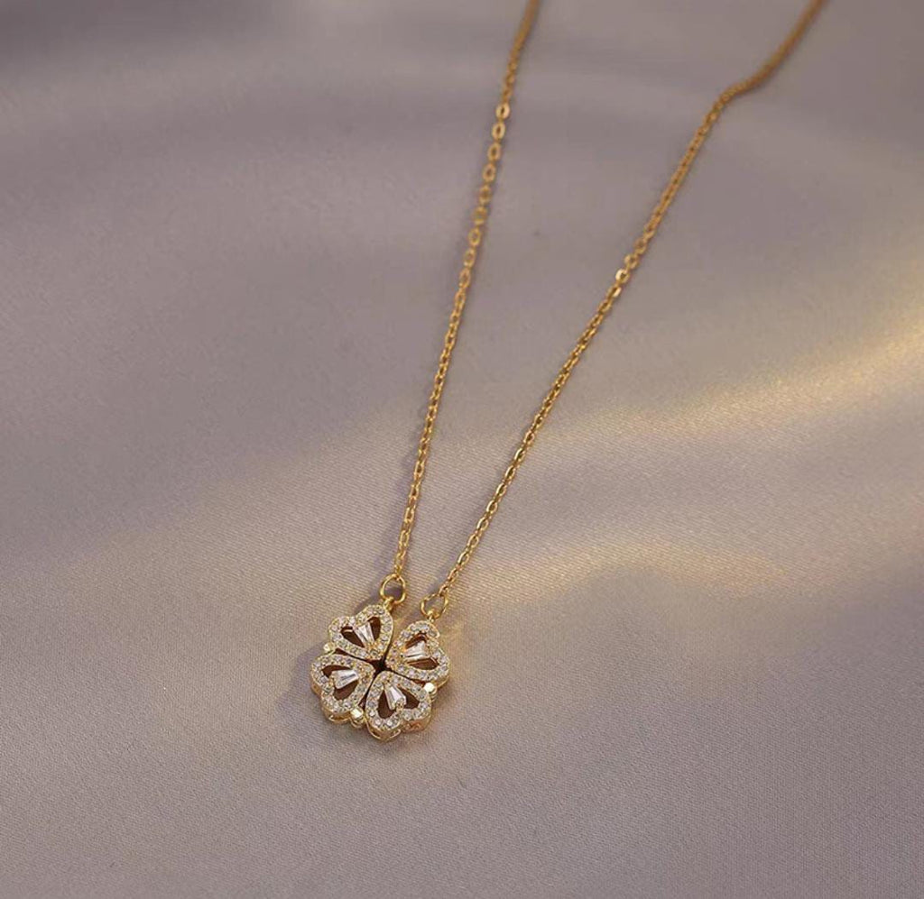 4 Heart Magnetic Trendy High Quality Necklace