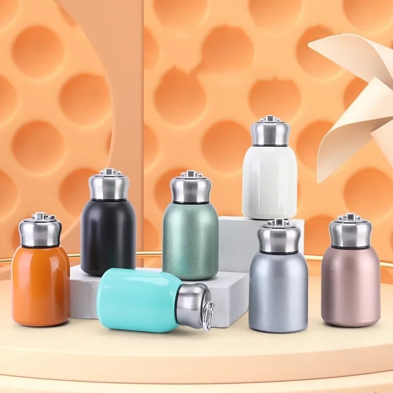 Stainless Steel Mini Insulated Travel Mug Bottle With Lifting Ring 300ml