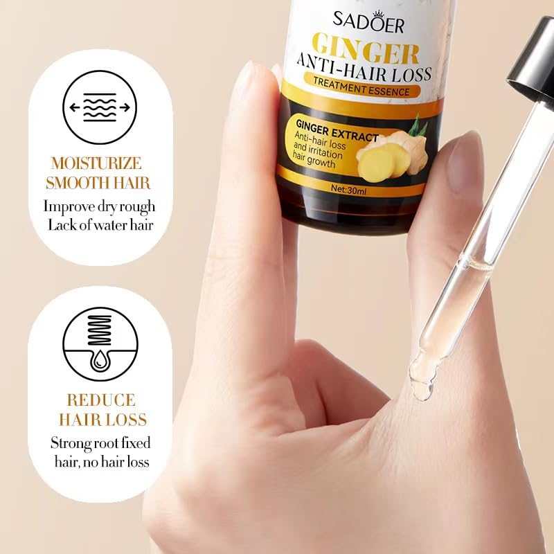 Sadoer Anti Hair Loss Serum Ginger Essence Hair Care Oil