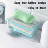 Multifunctional Soap Dispensers Box With Rolling Wheel Soap Draining Storage Box