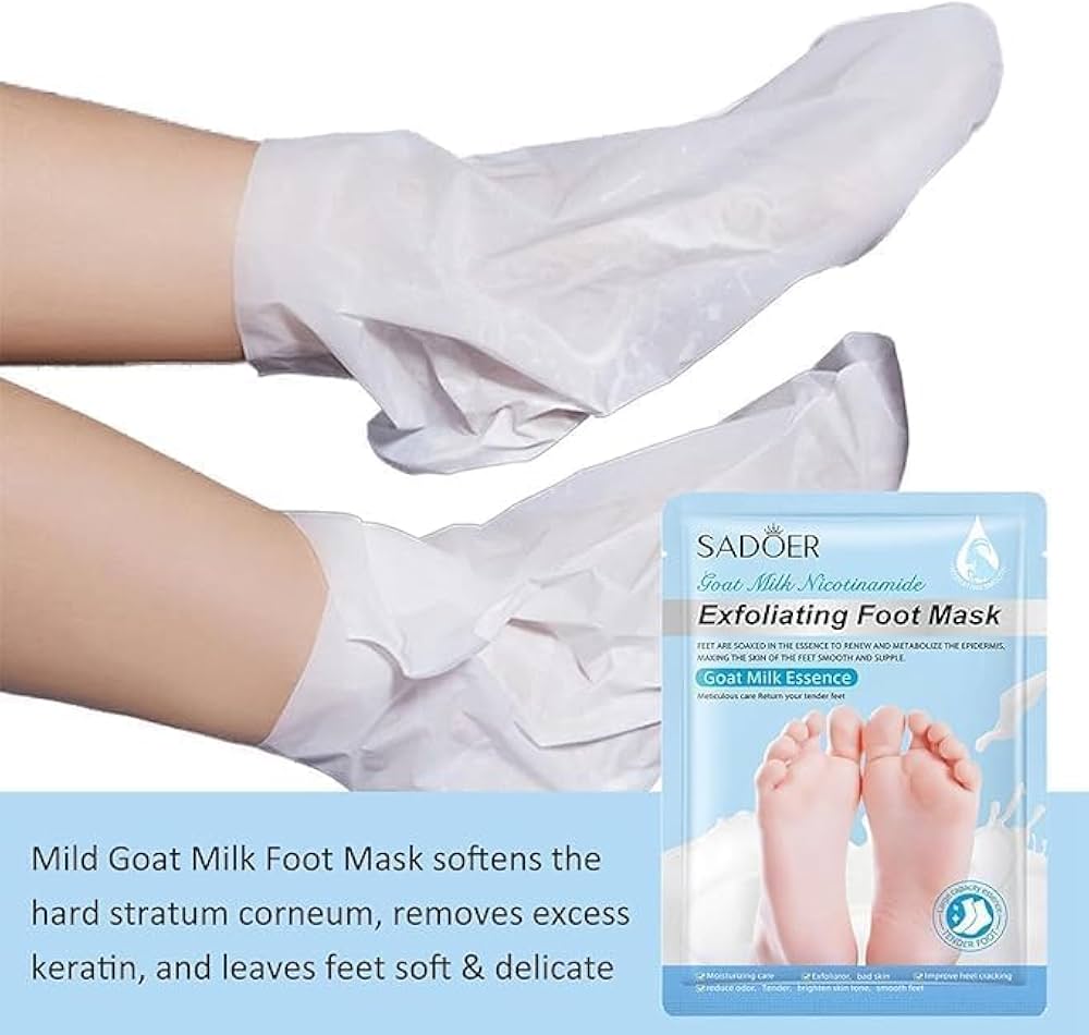 Sadoer Goat Milk Nicotinamide Exfoliating Foot Mask
