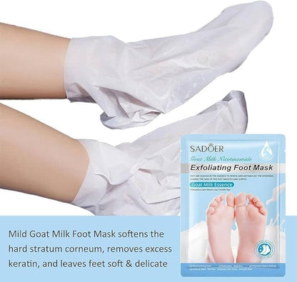 Sadoer Goat Milk Nicotinamide Exfoliating Foot Mask