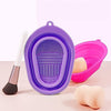 Silicone Foldable Makeup Brush Cleaning Pad Bowl