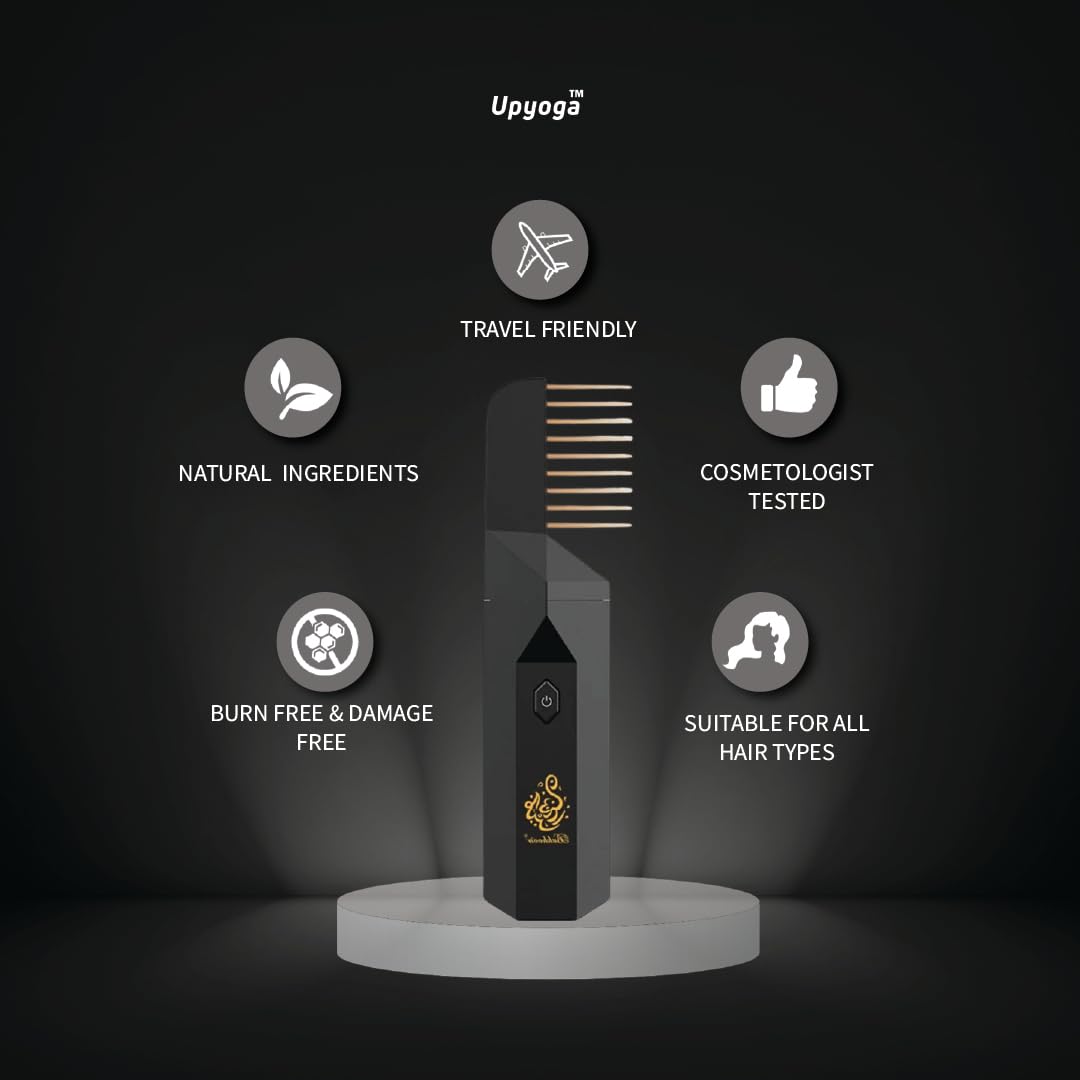 2 in 1 Hair Comb Incense Burner &amp; Home Diffuser Rechargeable