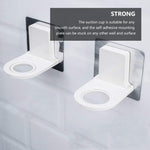 Multipurpose Self Adhesive Wall Mounted Shampoo Bottle Holder Shower Gel Bottle Rack Hook Pack of 2