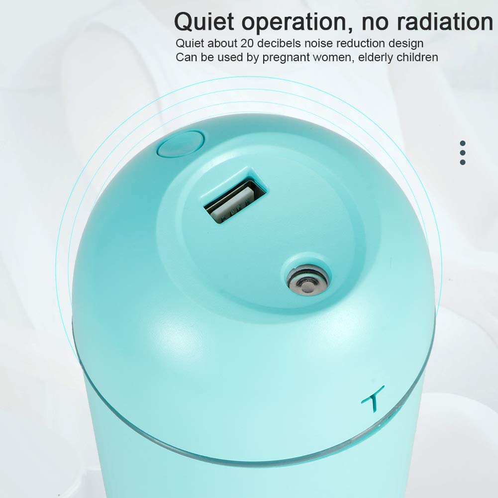 Mini USB Air Humidifier & Mist Diffuser – Green