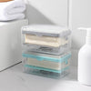 Multifunctional Soap Dispensers Box With Rolling Wheel Soap Draining Storage Box